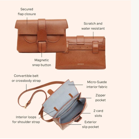 SENREVE Aria Green Leather Croc-Embossed Belt Bag - Picture 11 of 16